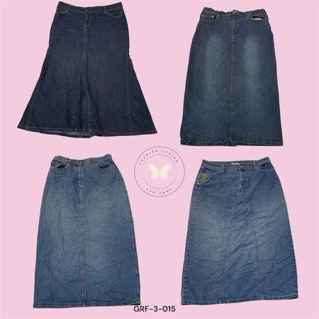 Women’s Denim Maxi Skirt – Casual & Comfortable (GRF-3-015)