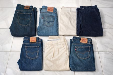 Premium Denim & Trouser Lot | Levi's, Burberry, Lee, Lacoste