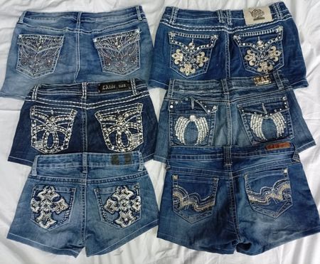 CR6902 Upcycled Y2K Shorts