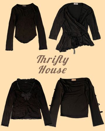 Black Baby Goth Y2k Tops(TH/262)