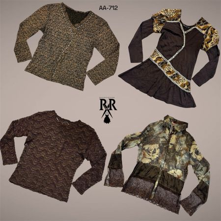 Y2K Earthy Tone Mix Full Sleeve Tops (AA-712)