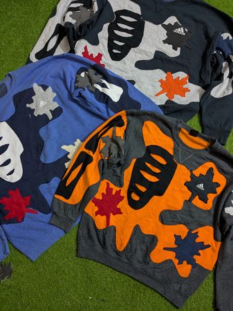 Upcycle Adidas Patchwork Sweatshirt