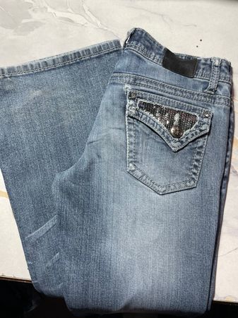 Custom handpick Y2k embroidered jeans