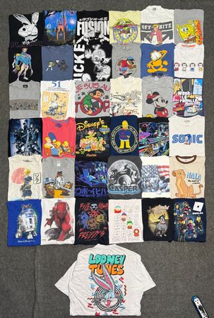 cartoon tshirt new vintage mix 37 piece