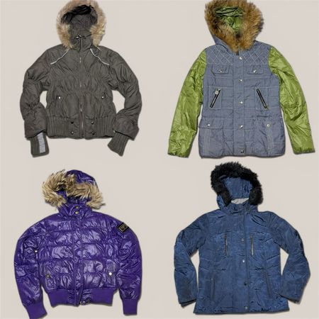 Fur Trim Puffers Jackets