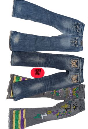 DESIGNER JEANS (BRAND'S INCULOADED) SILVER,BKE, SOUNDSGIRL,etc