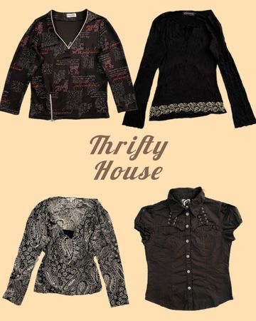 Retro Revival Y2k Tops(TH/266)