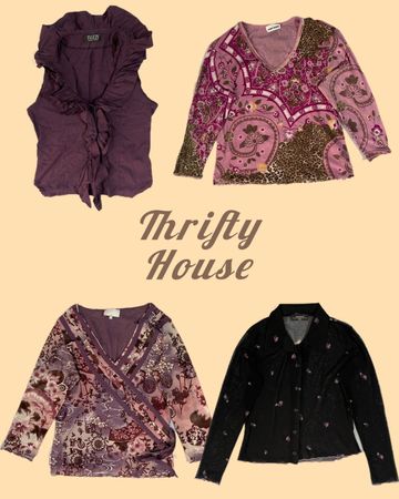 Shades Of Purple Y2k Tops(TH/268)