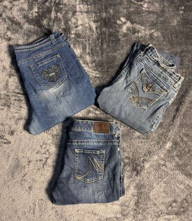 Embellished flare jeans