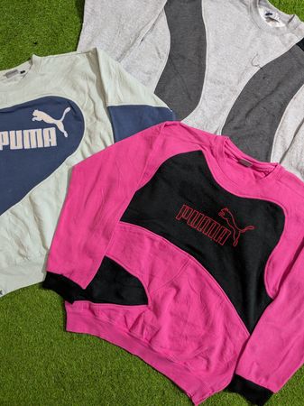 Upcycle puma & fila sweatshirt