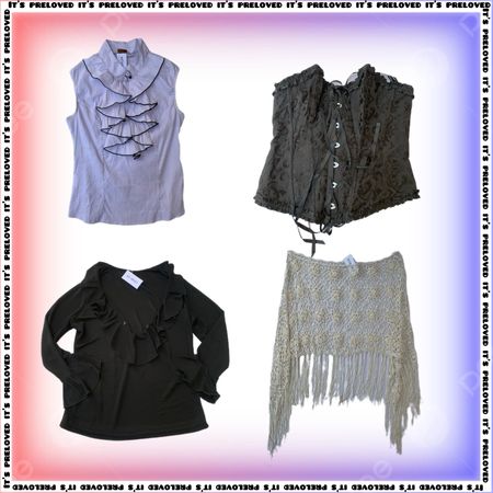 Victorian Pirate - Leather jackets, skirts, Ruffle tops(SS-2072)