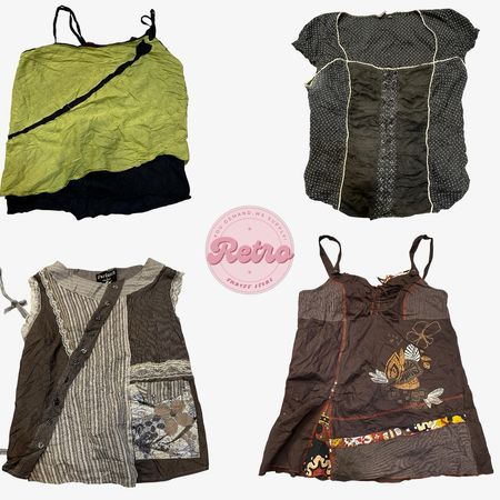 Top y2k italiani in cotone 100%