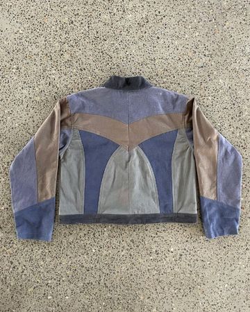 Upcycled carhartt mashup cropped jacket