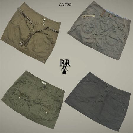 Y2K IT Girl Cotton Mini Skirts (AA-720)