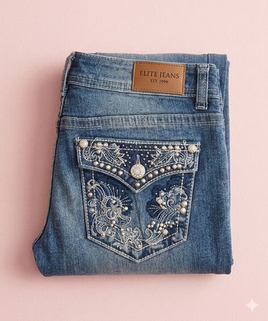 Y2K Embellished Jeans - [T1-048]