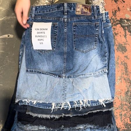 Y2K MIXED DENIM SKIRTS - GRADE A - 40pc