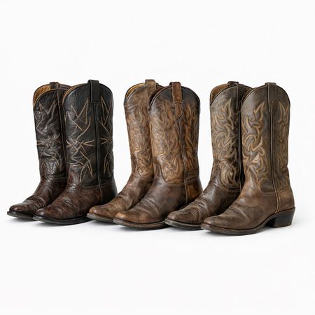 Premium Leather Cowboy Boots
