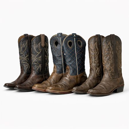 Premium Cowboy Leather Boots