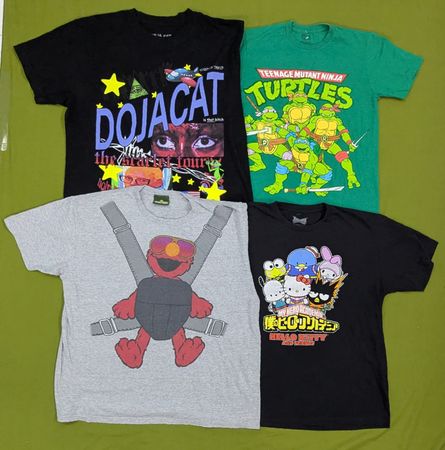 💥 RV2402 T-shirt stampate con cartoni animati