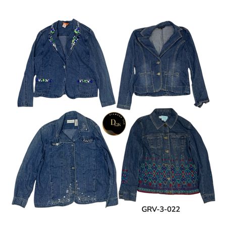 Retro Denim Jacket – Premium Early 2000s Vintage Outerwear (GRV-3-022)