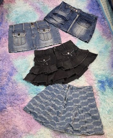 mini denim fashion skirts