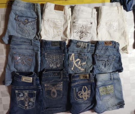 YMI JEANS AND OTHER MIX BRANDS MINI SHORTS (MD 1092)