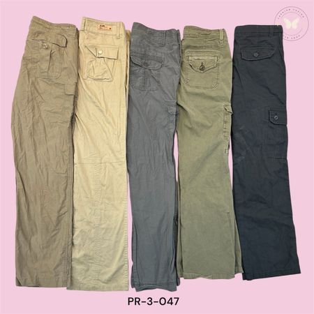 Women Classic Cargo Pants – Multi Pocket Casual Utility Trousers (PR-3-047)