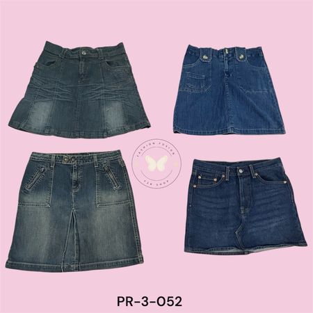 Casual A-Line Denim Midi Skirt for Women – Mid Length Fashion Skirt (PR-3-052)