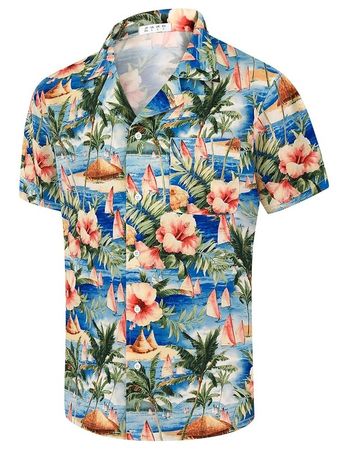 Hawaiian Button Up Shirts