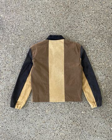 Upcycled Contrast Panel Workwear Jacket