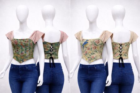 CR1400 Upcycled Corset Top