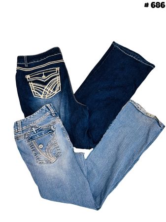 Y2k detailing jeans #686