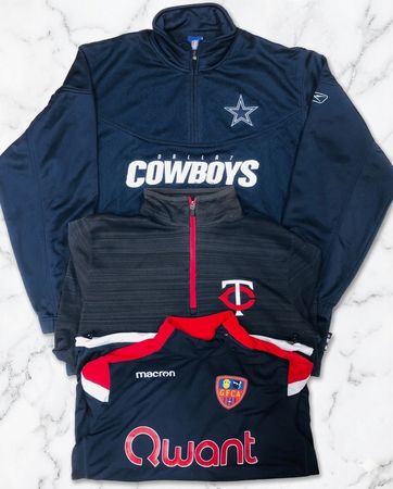 Mix brands Track tops quarter zipper