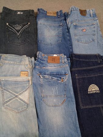 HD1386 Men Baggy Hiphop Jeans