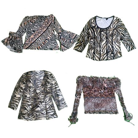 Y2K Animal Printed Full Sleeve Tops RE-2850