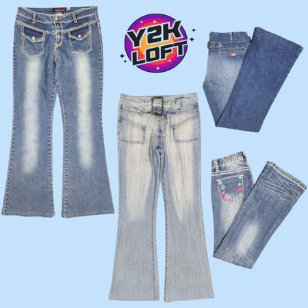 Y2K Bestseller Denim Flared Jeans (FB-023)