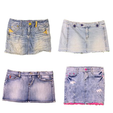 Y2K NiC IT Girl Denim Midi Skirts Rw-1649