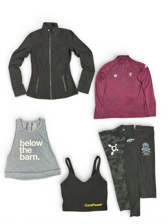 Yv261 Lululemon & Studio Printed Activewear Mix
