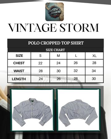 Upcycled Ralph Lauren Croptop Shirt