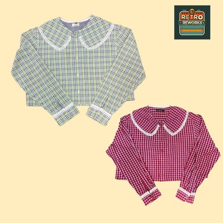 Upcycled Frill Collar Shirt