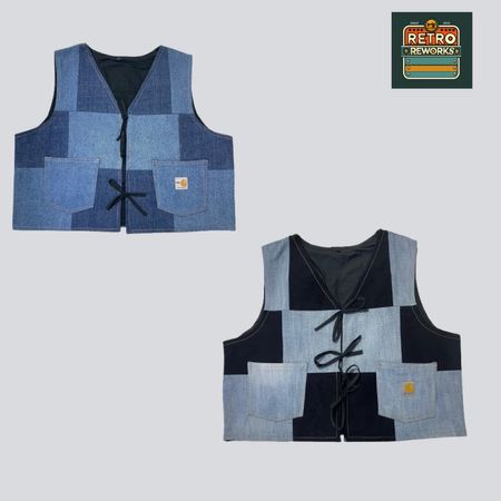 Upcycled Carhartt Denim Patchwork Gilet