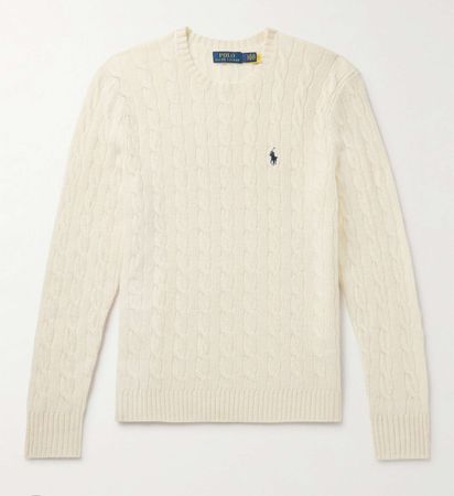 Polo cableknit