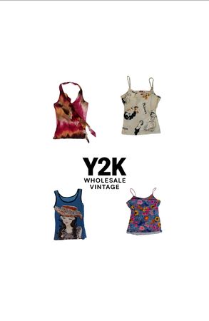 Y2K European Grunge Vixen Cami tops mix (YWV10)
