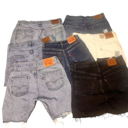 Levis 501 mini shorts de denim Y2K