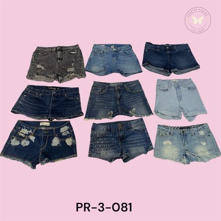 Casual Summer Denim Mini Shorts – Light Wash (PR-3-081)