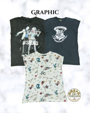 Mixed Graphic T-Shirts (ZKI-175)