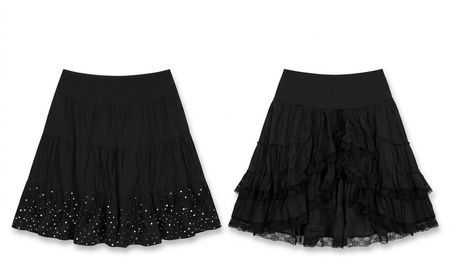 (FV-953) Y2K Black Aesthetic Fairy skirts