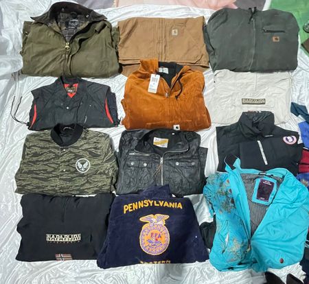 jaqueta corta-vento de marca mista Carhartt Patagonia Schott Nike adidas