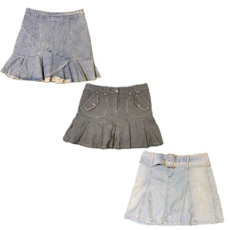 Y2K Denim Mini Skirts RW-1651