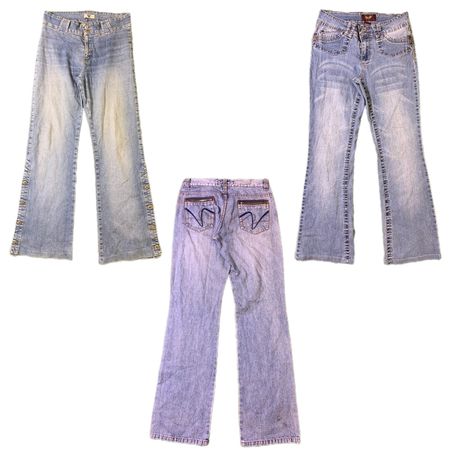 Y2K Denim Flare Jeans RW-1654